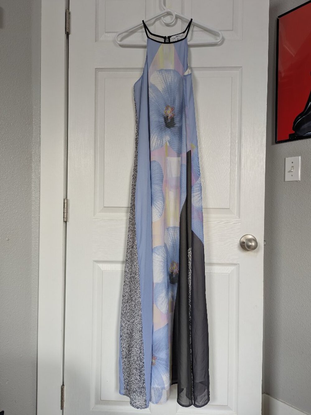 Bar III Long Sleeveless Dress Multicolor size M